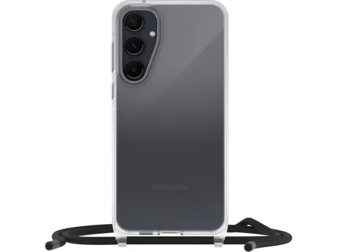 React Necklace Hoesje met koord Galaxy A55 5g transparant