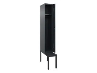 locker met bank,HxBxD 2120x300x815mm,1vak,vak B 300mm,cilinderslot - 1