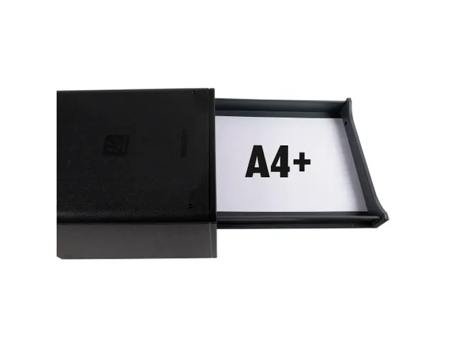 Module de classement Big Box 4 tiroirs Glossy - Noir brillant