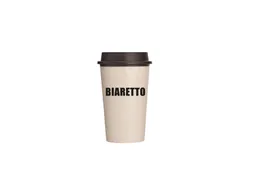 Herbruikbare Koffie Beker NOW Cup met deksel crème/zwart 340ml