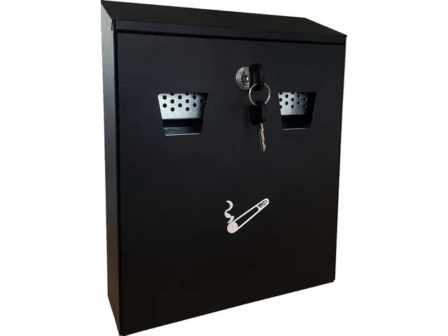 Asbak BRASQ wand 32x26cm zwart