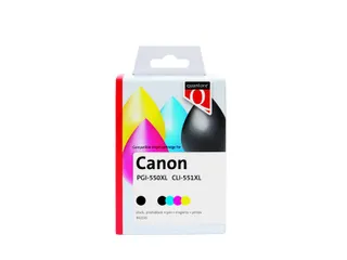 Inktcartridge Quantore Canon PGI-550XL CLI-551XL zwart + 4 kleuren - 1
