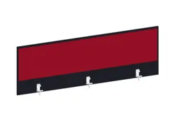 baliepaneel,v. bureau,aanbouw achter,B 1400mm,CC-zwart,BN4011-rood