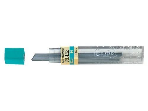 Potloodstift Pentel H 0.7mm zwart koker à 12 stuks