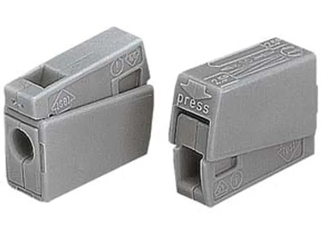 Verlichtingsconnector, 2.5mm, 105°, Grey