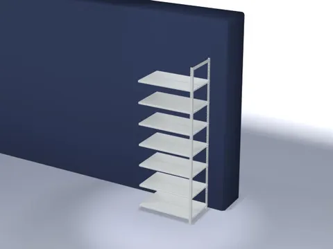 dossierstelling,aanbouwveld,HxBxD 2550x1000x600mm,vaklast 90kg