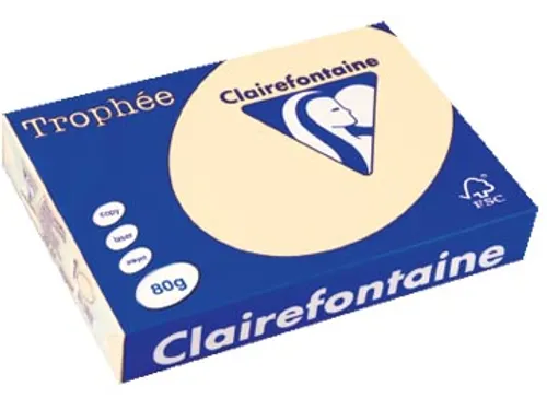 Trophée Pastel gekleurd papier A4 80 gram 500vel Crème