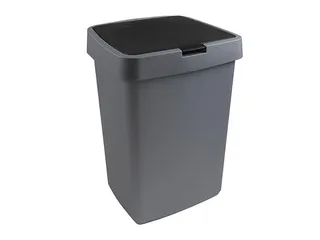 Afvalbak Delta klepdeksel 25 Liter grijs Zwart - 1