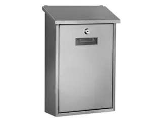 Brievenbus Berlin Inox met naamplaatje incl. 2 sleutels 36.5x27x10cm - 4