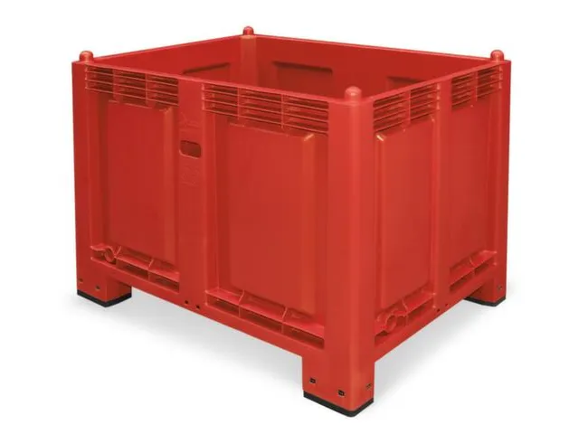 Stapelcontainer Pp Hxbxd 850x1200x800mm 550 Liter 4Poten Rood