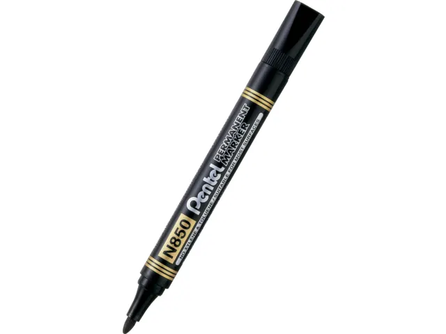 Pentel N850-A Permanent marker Ronde punt 4,2mm Zwart