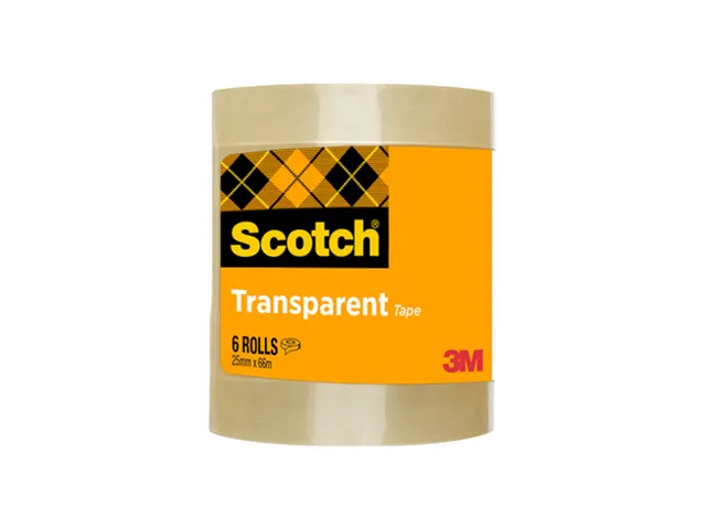 Plakband Scotch 508 25mmx66m transparant 6 rollen