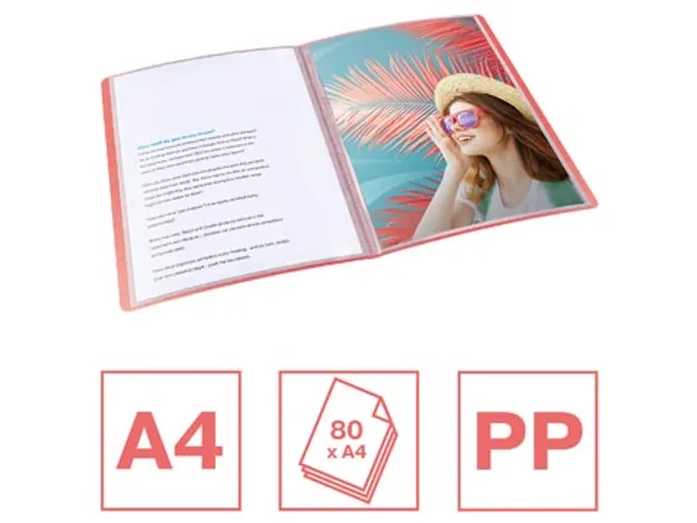 Colour'Breeze protège-documents, ft A4, corail