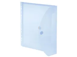 Foldersys Enveloptas Velcro Sluiting A4 Geperforeerd 11-gaats Blauw