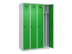 locker voor scheiding van kleding,HxBxD 1850x1200x500mm,4vak