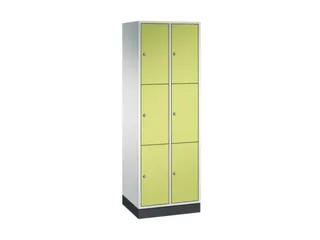 lockerkast,RAL 7035/RDS1108060,HxBxD 1950x620x500mm,2x3vakken - 2