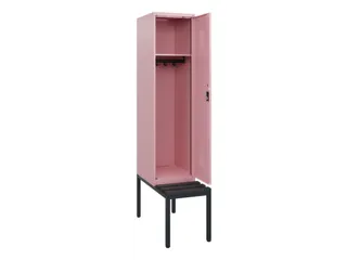locker met bank,HxBxD 1950x400x815mm,1vak,vak B 400mm,cilinderslot - 1