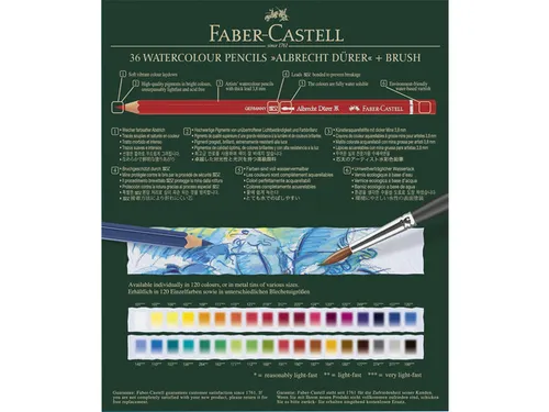 Faber Castell Albrecht Dürer Aquarelkleurpotloden Studio Box à 36 St