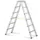 Ladder Aluminium Beide Zijden Te Gebruiken L 1.42m 2x5Treden