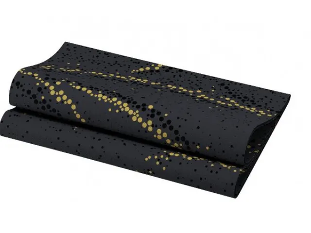 Servet dunisoft golden stardust black 40x40cm 6x60st