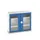 vitrinekast 900x1050x350mm 2xStalen bodem romp RAL7035 front RAL5010