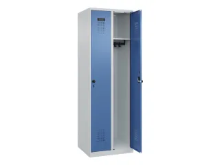 locker,HxBxD 1850x600x500mm,2vak,vak B 300mm,draaigrendel - 2