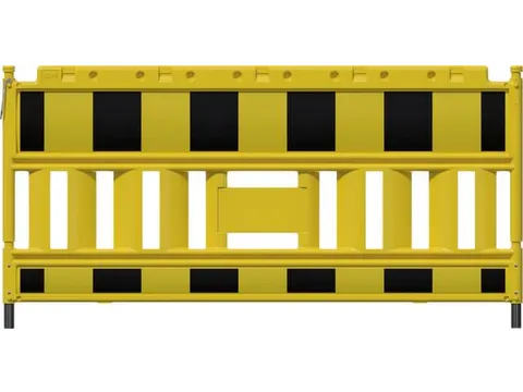 Euro2-afzethek,HxL 1000x2000mm,kunststof,geel/zwart