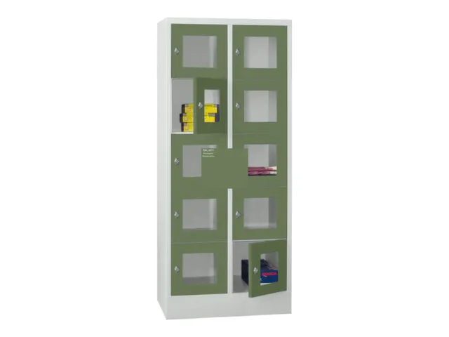 armoire multicases,HxlxP 1850x800x500mm,RAL7035,face avant RAL6011