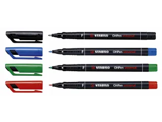 Viltstift STABILO OHpen 842/41 permanent rond fijn blauw - 2