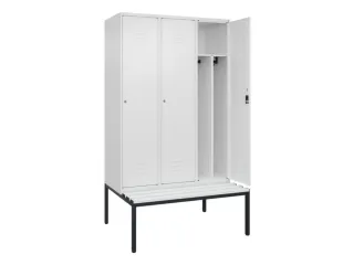 locker voor scheiding van kleding,HxBxD 2120x1200x815mm,3vak - 2