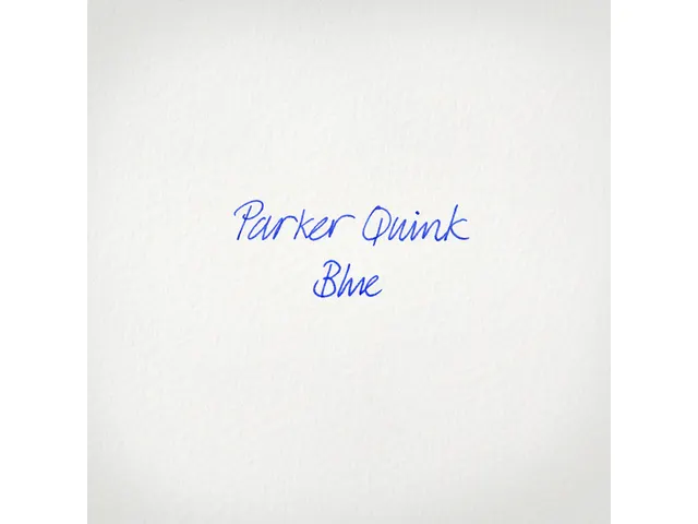 Rollerpenvulling Parker Quink medium blauw blister à 2 stuks