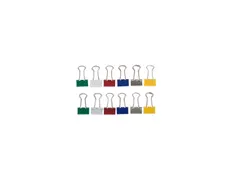 Papierklem Foldback mauly 214 Assorti 13mm 12 Stuks