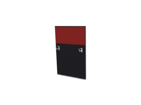 cache de banque d'accueil p. table de bureau CC-noir BN4011-rouge