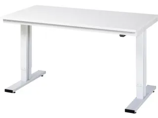 Werkbank elektrisch hoogte verstelbaar 720-1120x1500x800mm wit RAL7035 - 1