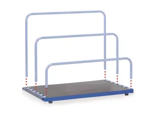 Platenstandaard 4365 Zonder Beugels 1200kg 1600x800mm - 1