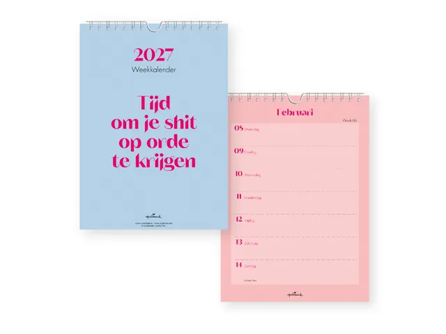 Calendrier hebdomadaire 2027 &C 165x230mm NL