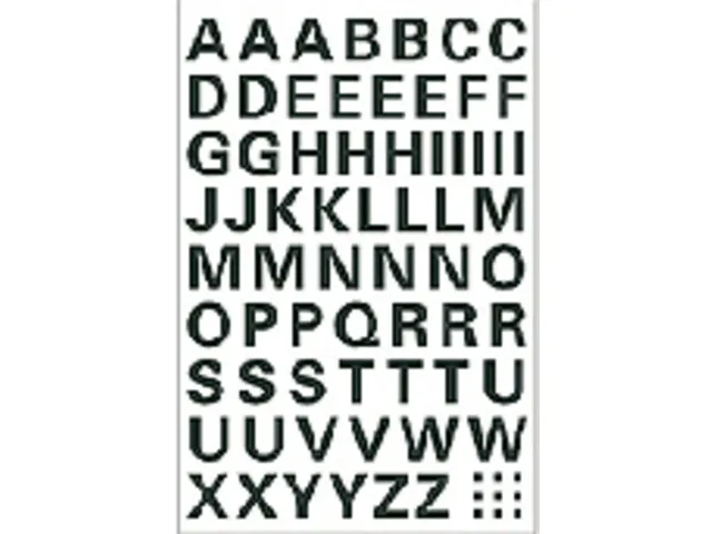 Etiket Herma 4158 10mm Letters A-Z Zwart Folie 63 stuks