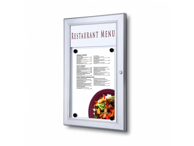 Outdoor Menubord Met Logopaneel 1xA4 Staand