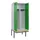 PBM-locker met bank,HxBxD 2120x800x815mm,2vak,vak B 400mm,draaigrendel