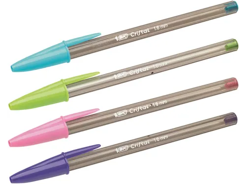 BIC Cristal fun Balpen 6+2 gratis Large 1.6mm assorti