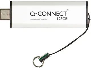 Q-connect USB stick type C 3.2 Gen1 128 GB Zilver - 1