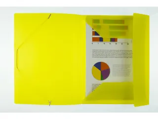 Elastomap Kangaro A4 PP volle kleur geel - 3