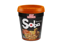 Noodles Nissin Soba sukiyaki beef cup