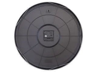 Stille wandklok - 40cm- Zwart - Metaal -NeXtime "Excentric" - 10