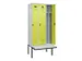 armoire vestiaire avec banc noir et blanc,HxlxP 2120x900x815mm