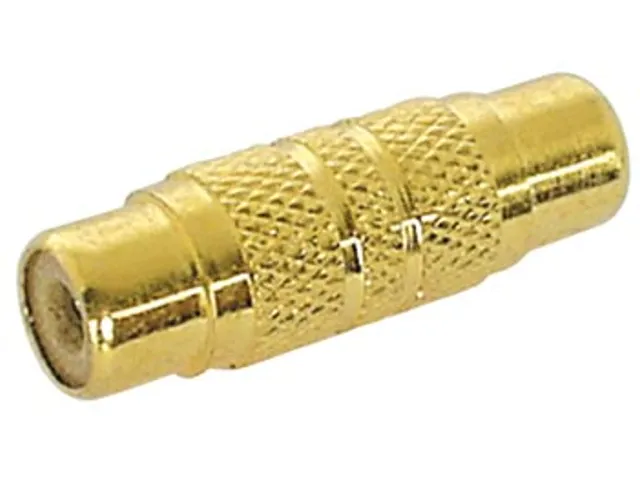 Vrouwelijke Rca Plug Naar Vrouwelijke Rca Plug - Verguld