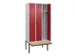 locker voor scheiding van kleding,HxBxD 2120x900x815mm,3vak