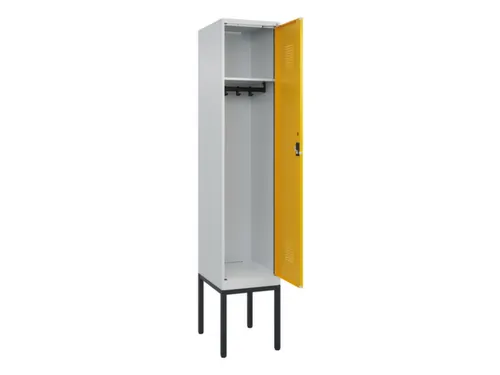 locker,HxBxD 2120x400x500mm,1vak,vak B 400mm,cil.-slot,voetonderstel