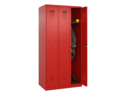 locker,HxBxD 1850x900x500mm,3vak,vak B 300mm,cil.-slot,staand op vloer