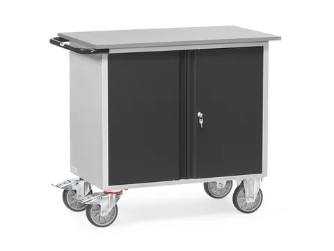 Werkplaatswagens Van Staalplaat 2456 Ral7035 Front Ral7016